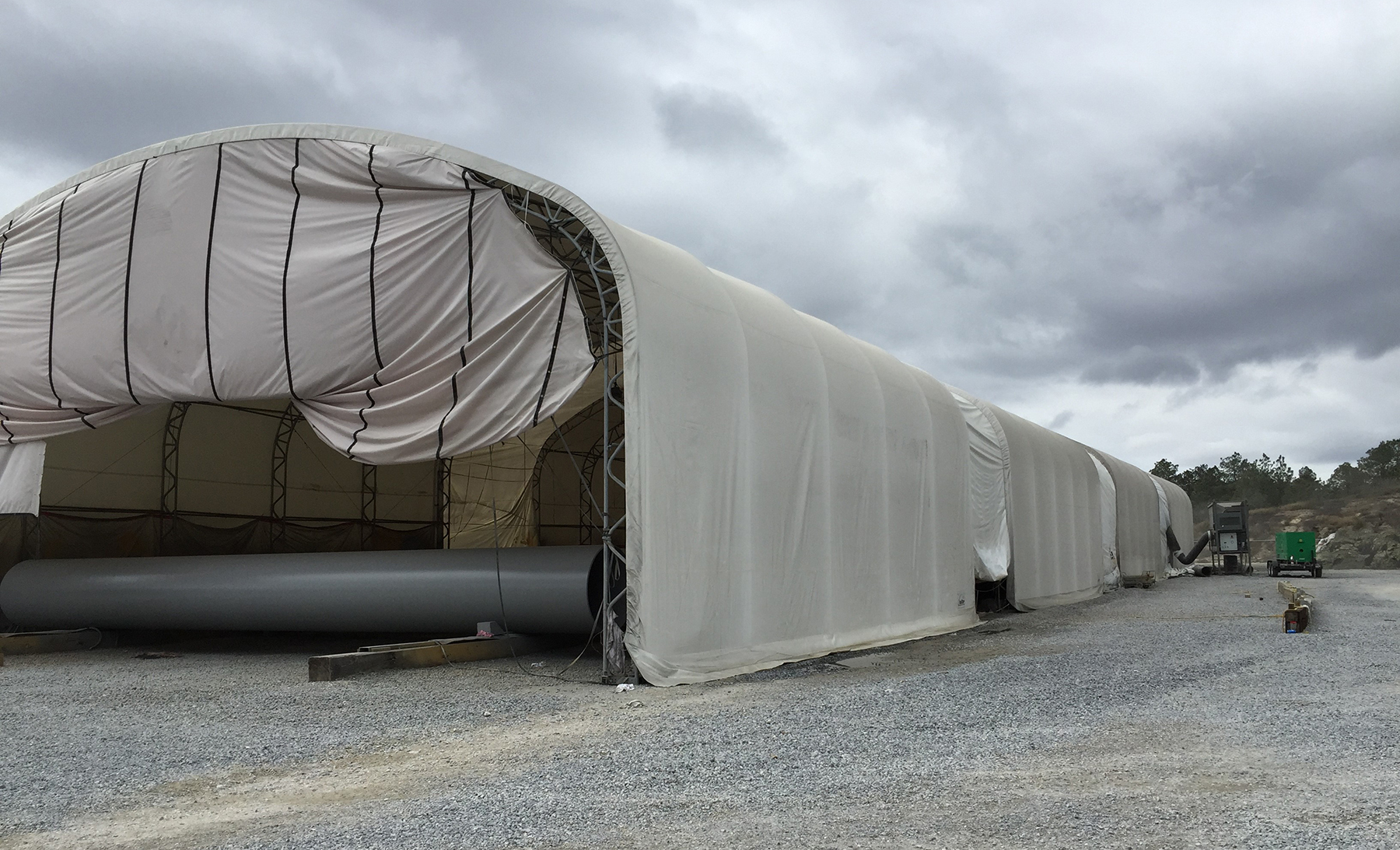 Stennis Space Center- Pipe blasting